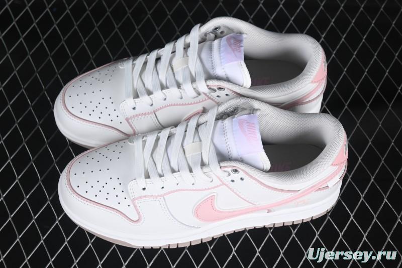 Nike SB Dunk Low Anniversary Premium Custom White Pink Low-Top Casual Skate Shoes - WP0212-013