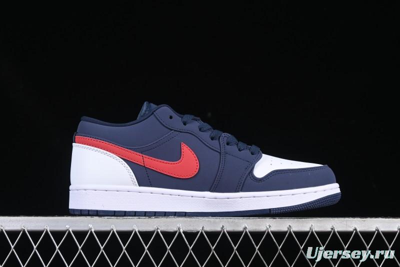 Nike Air Jordan 1 Low AJ1 Patriot Blue Red Low-Top Casual Lifestyle Sneakers - CZ8454-400