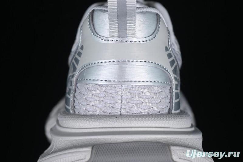 GG-CC Casual Running Shoes with Asymmetrical Design - 5509 Silver