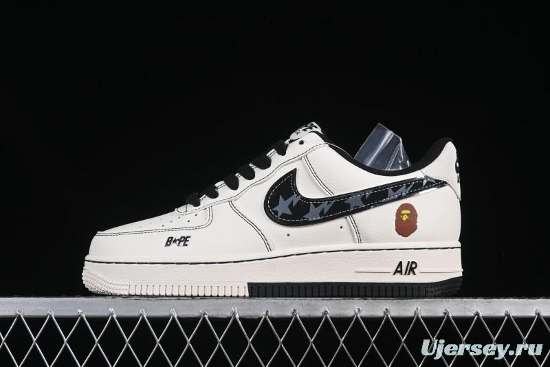 Nike Air Force 1 '07 Low Bape Collaboration Dual Camo Print Casual Sneakers - XS1958-523