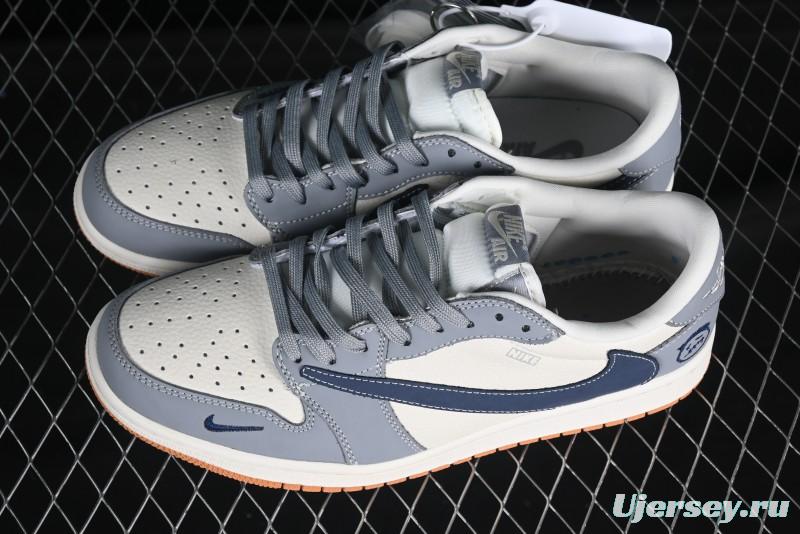 Nike Air Jordan 1 Low OG "Dark Navy/Grey" - Premium Collaboration Edition