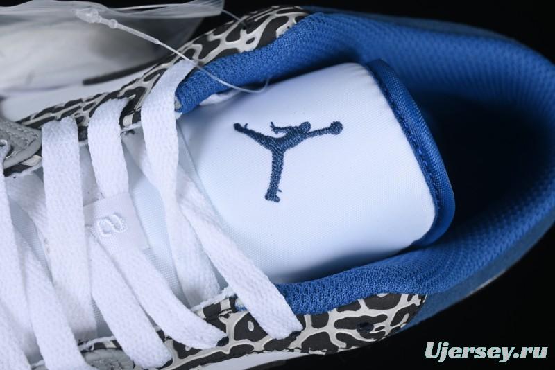 Nike Air Jordan 1 Low True Blue Retro Basketball Shoes - DM1199-140