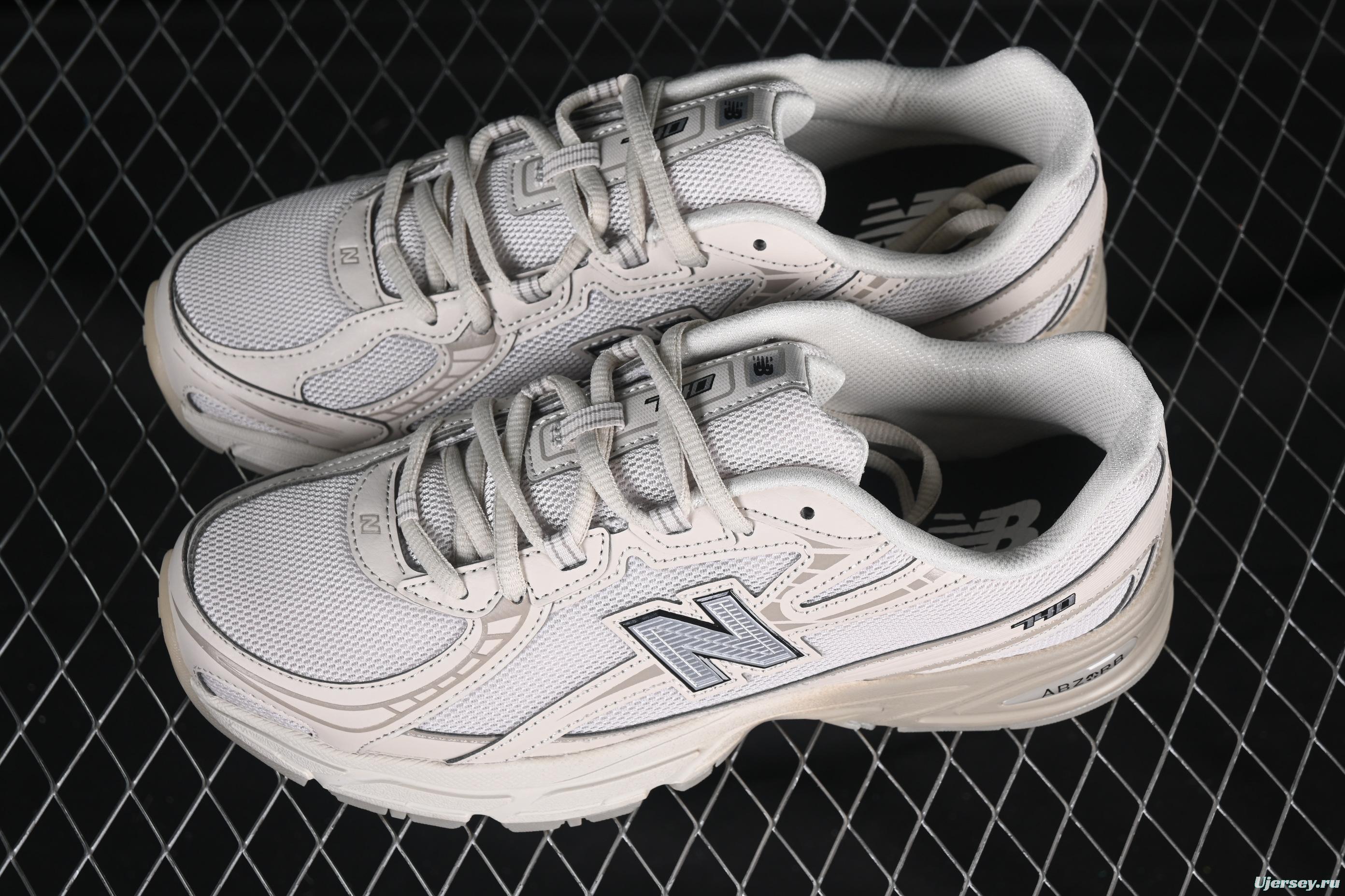 New Balance 740 ABZORB Running Sneakers - Classic White/Neutral Style