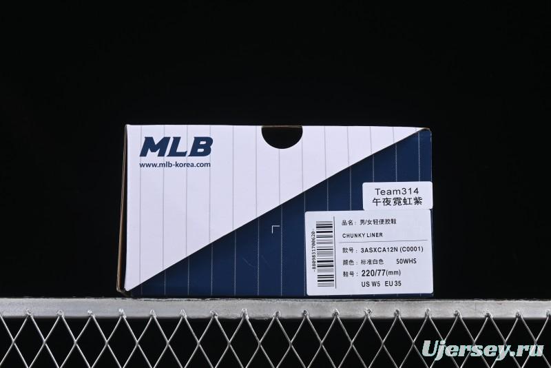 NY Yankees Black Leather Sneakers with Bold Pink Logo