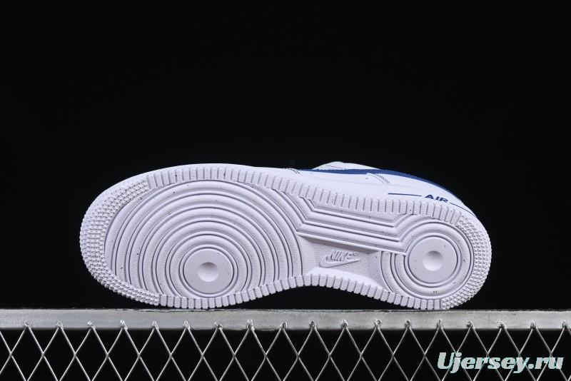 Nike Air Force 1 Low White & Blue – Iconic Leather Sneakers