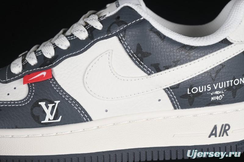 Nike Air Force 1 '07 Low LV Collaboration Beige Print Casual Sneakers - CS5288-002