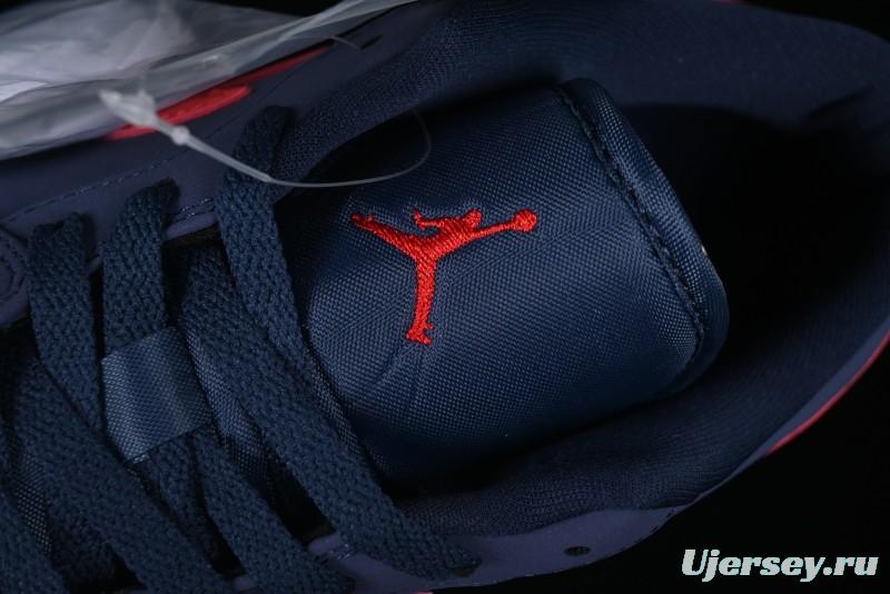 Nike Air Jordan 1 Low AJ1 Patriot Blue Red Low-Top Casual Lifestyle Sneakers - CZ8454-400