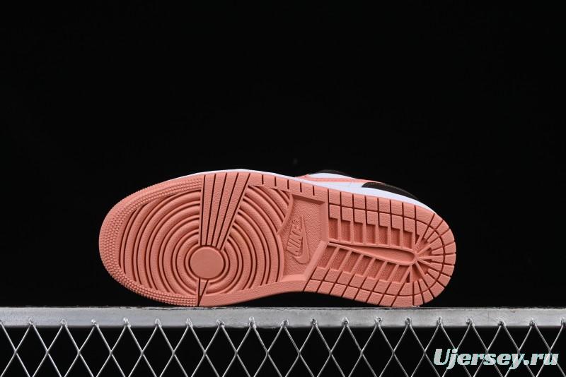 Nike Air Jordan 1 Low AJ1 Mocha Pink Casual Lifestyle Sneakers - DC0774-182