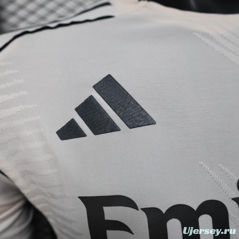Player Version 25/26 Real Madrid White with Textured Pattern Jersey