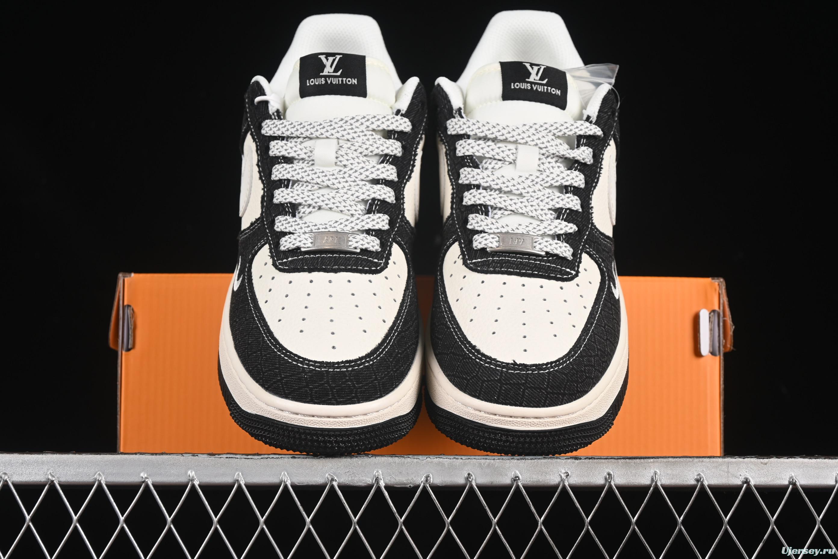 Nike Air Force 1 '07 Low LV Collaboration Denim Black Casual Sneakers - XS1958-550