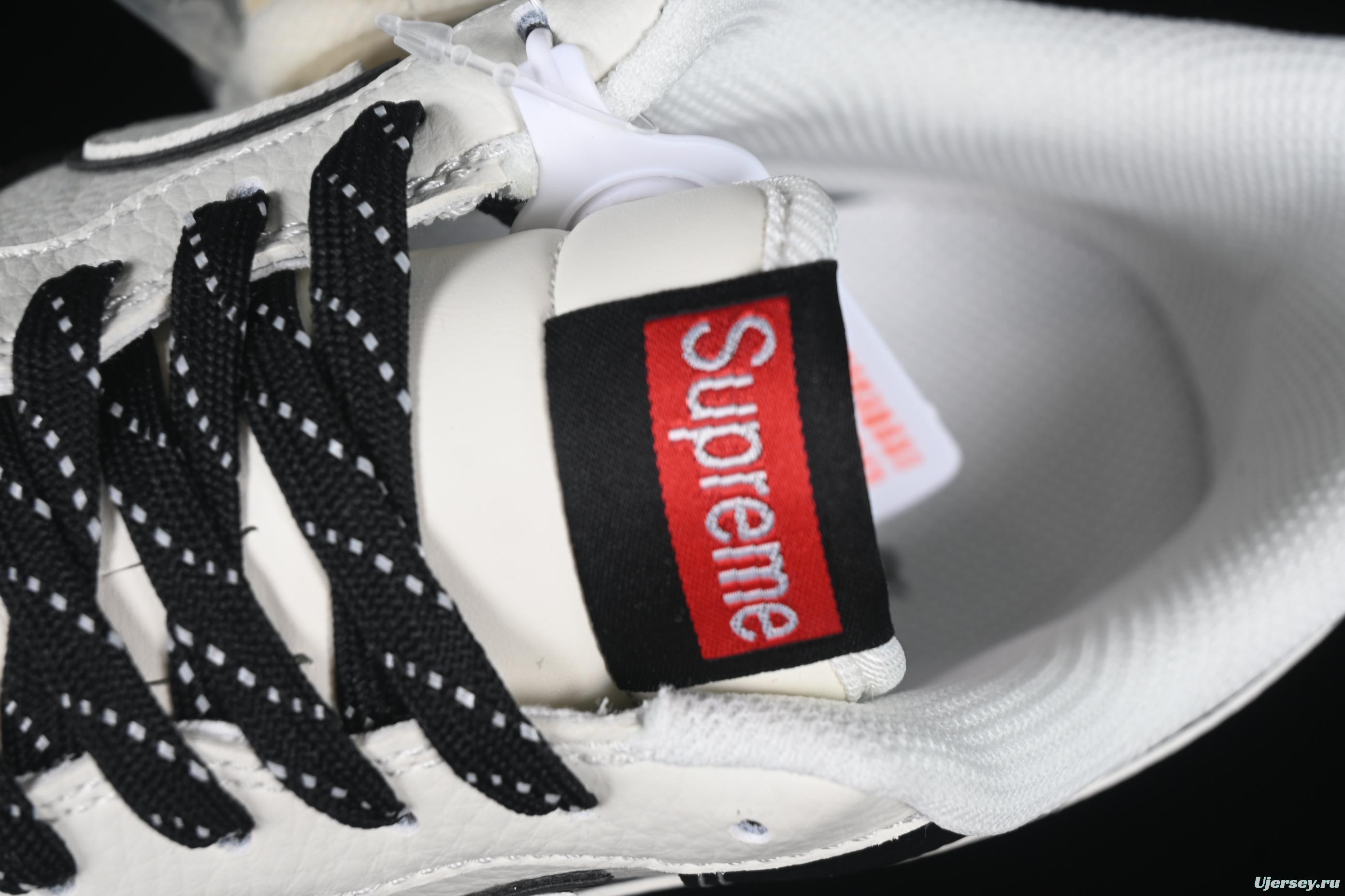 Nike Air Force 1 '07 Low Supreme Collaboration Two-Tone Red Swoosh Casual Sneakers - CS5288-004