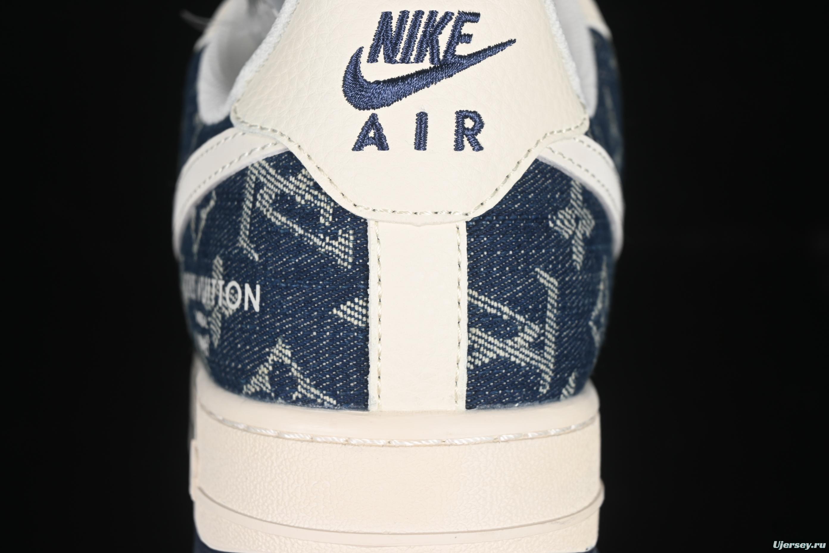 Nike Air Force 1 '07 Low LV Collaboration Dual-Tone Denim Casual Sneakers - YX5066-318