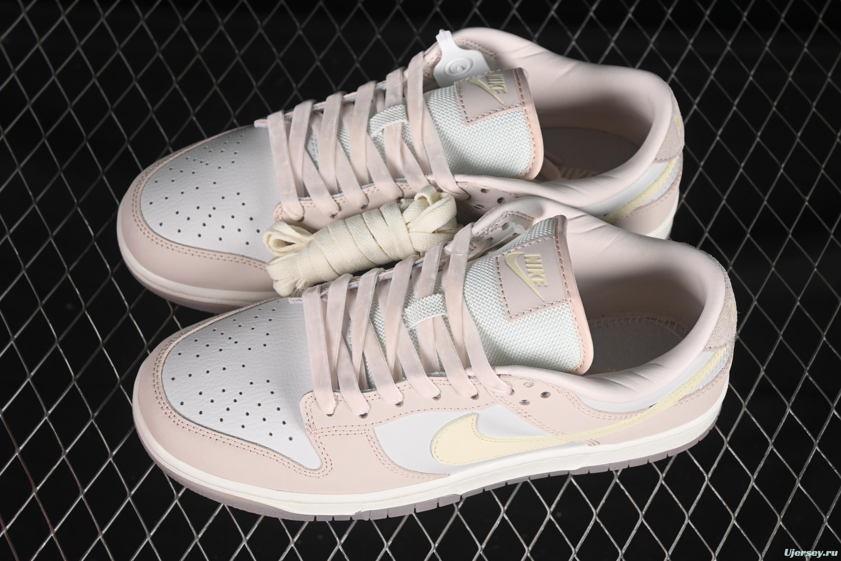 Nike SB Dunk Low White Light Pink SB Low-Top Casual Skate Shoes - FB7901-601