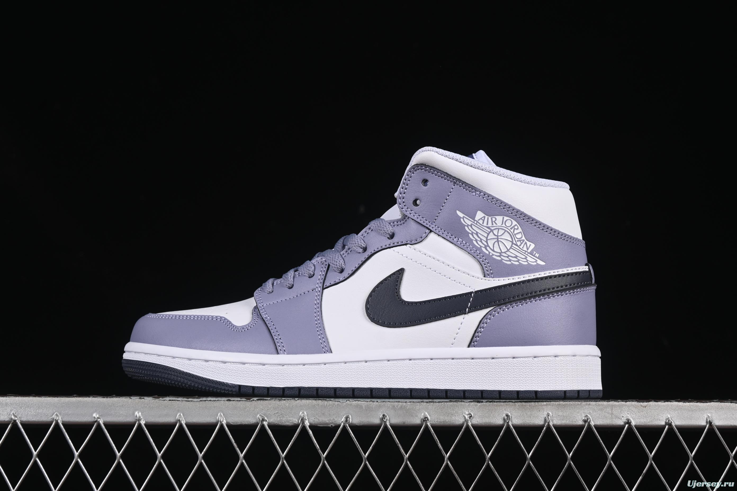 Nike Air Jordan 1 Mid AJ1 Culture Casual Sneakers in Haze Purple - DQ8426-145