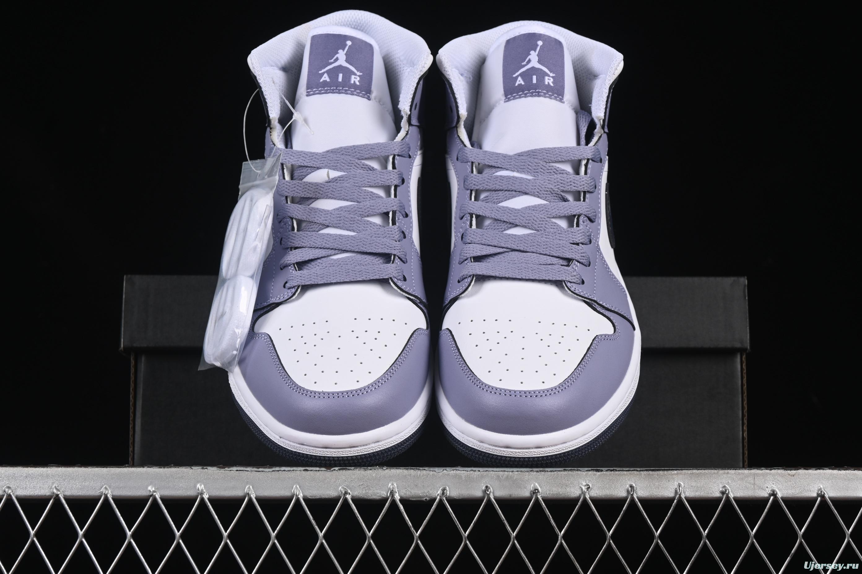 Nike Air Jordan 1 Mid AJ1 Culture Casual Sneakers in Haze Purple - DQ8426-145