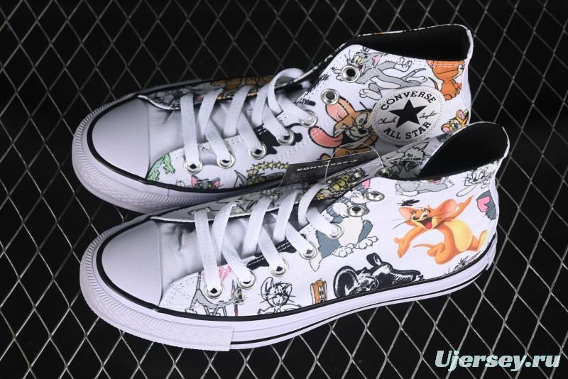Converse All Star High Top Casual Sneakers with Tom and Jerry Theme - A15112C