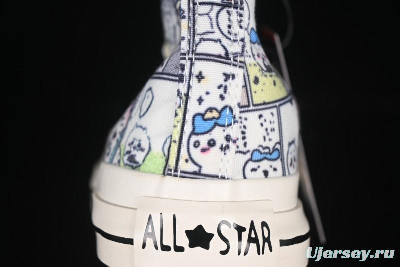 Converse Chiikawa x Converse All Star CM Hi Usagi Emoji Collaboration High Top Casual Sneakers - 1SE426