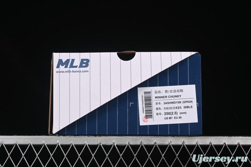 New York Yankees MLB Winner Chunky Height-Increasing Thick Sole Running Shoes - 3ASHWD15N50BLS