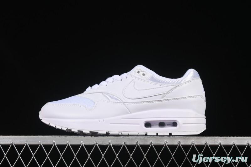 Nike Air Max 1 Retro Running Shoes with Half-Sole Air Cushion - 454746-107