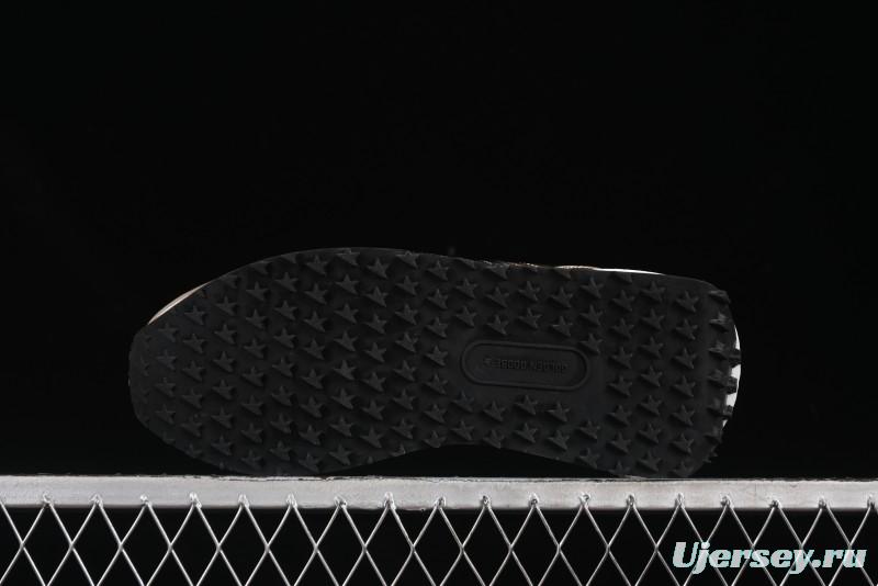 Golden Goose Marathon White Black Gold Comfortable Low-Top Lifestyle Sneakers - H8D4