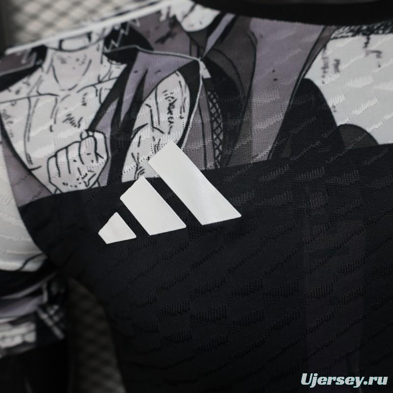 Player Version 2025 Japan Black with Anime Character Pattern Jersey