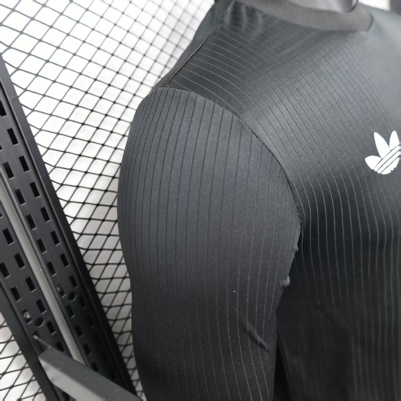 Player Version 2025 Germany Black 125Th Anniversary Long Sleeve Jersey