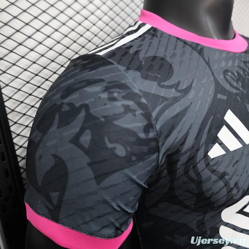 Player Version 25/26 Liverpool Black with Pink Accents Design Jersey