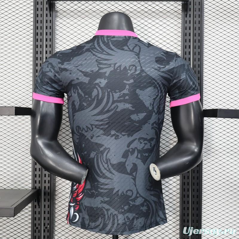 Player Version 25/26 Liverpool Black with Pink Accents Design Jersey