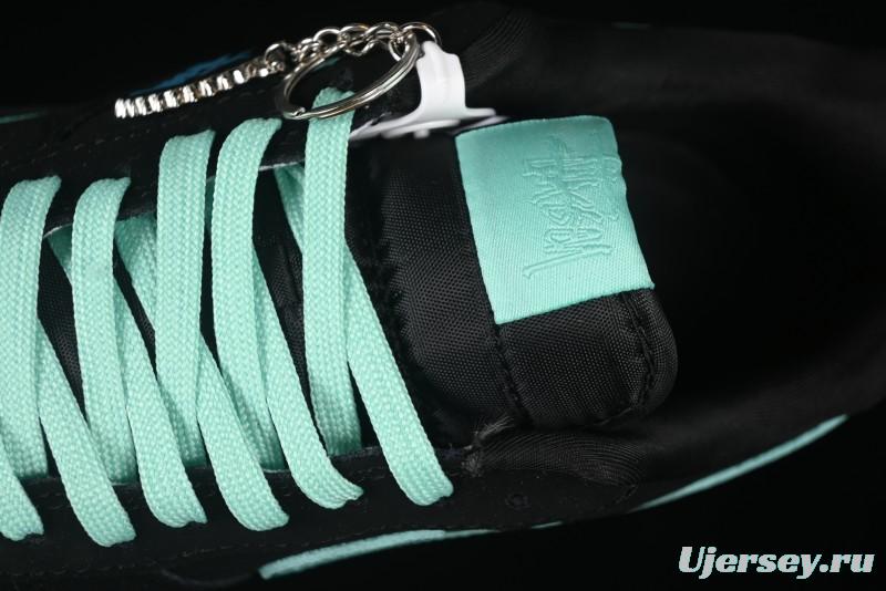 Nike Air Force 1 '07 Low Stussy Collaboration Tiffany Blue Casual Sneakers - DF0188-045