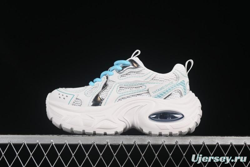 GG-CC Casual Fashion Sporty Chunky Platform Sneakers Series 879 Blue