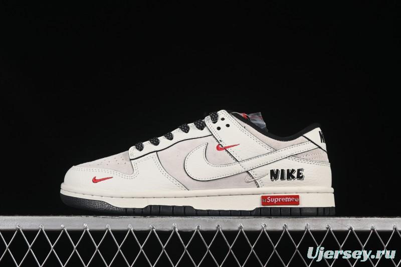 Nike SB Dunk Low Supreme Collaboration Off-White Starry Sky Anniversary Custom Low-Top Casual Skate Shoes - SC9207-410