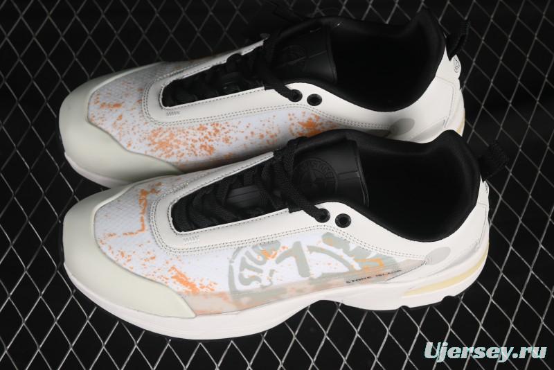 Stone Island Grime Panelled Low-Top Lifestyle Sneakers - 79FWS0303