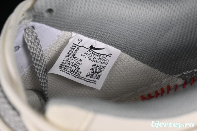 Nike Air Force 1 '07 Low LV Collaboration Two-Tone Grey Pattern Lace-Up Casual Sneakers - DM6868-063