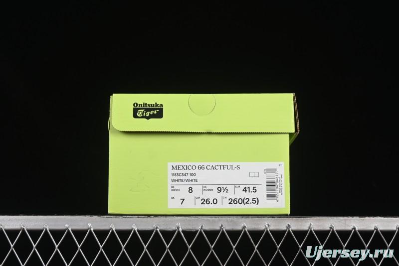 Onitsuka Tiger Mexico 66 Cactful-S Low Top Leather Running Sneakers in Pastel Color - 1183C347-100