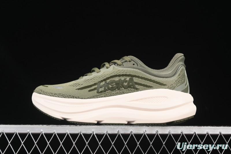 HOKA ONE ONE Bondi 9 Cushioned Running Shoes with Engineered Mesh Upper - 1162011 SSSC