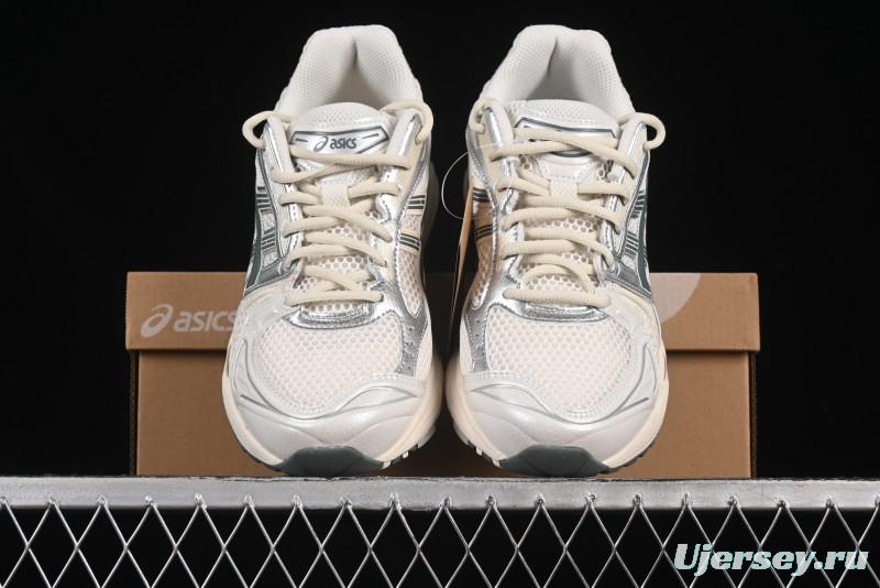 Asics Gel-Kayano 14 Running Shoes with Engineered Elastic Double-Layer Knit Upper and 3D Visible GEL Cushioning - 1201A019-200