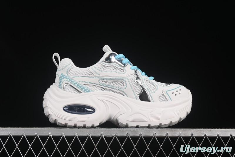 GG-CC Casual Fashion Sporty Chunky Platform Sneakers Series 879 Blue