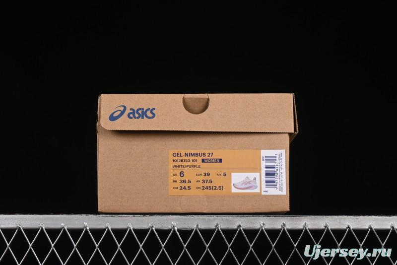 Asics Gel-Nimbus 27 Retro Breathable Casual Shoes Cushioned Men's Durable Running Shoes - 1012B753-101