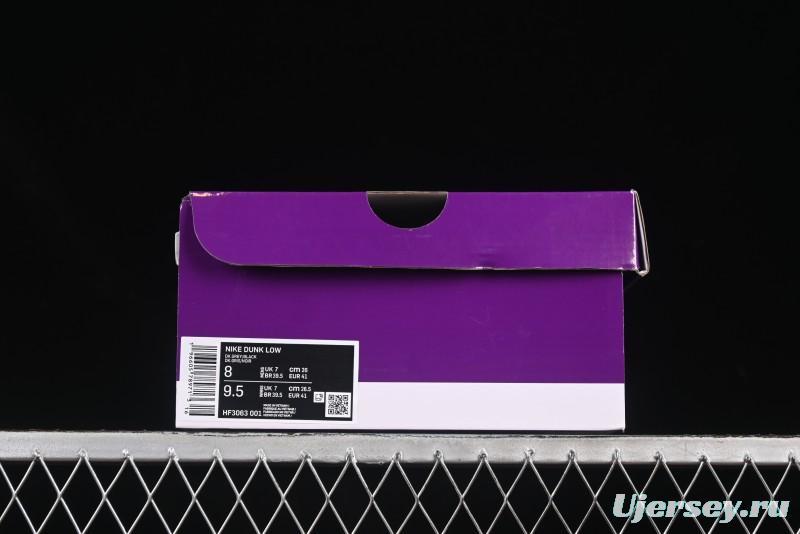 Nike SB Dunk Low Black Grey Low-Top Casual Skate Shoes - HF3063-001