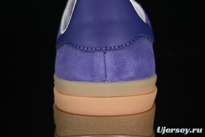 Adidas Originals Gazelle Bold IE0419 Low-Top Sneakers with Thick Sole for Casual Wear, Slip-Resistant and Durable