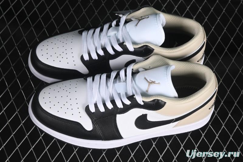 Nike Air Jordan 1 Low AJ1 Cream White Low-Top Casual Sneakers - 553558-153
