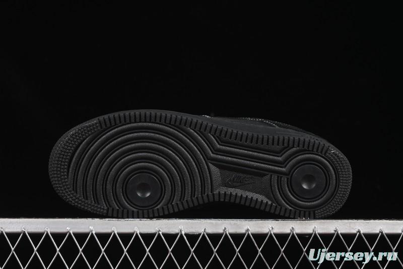 Nike Air Force 1'07 Low Lightning Collaboration Black Snake Scale Casual Sneakers - SC9207-529