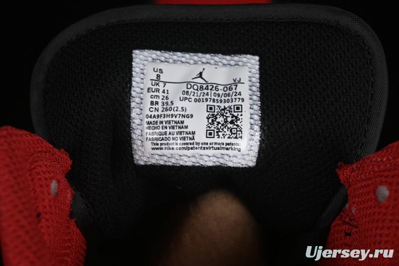 Nike Air Jordan 1 Mid AJ1 Black Red Mid-Top Casual Sneakers - DQ8426-067