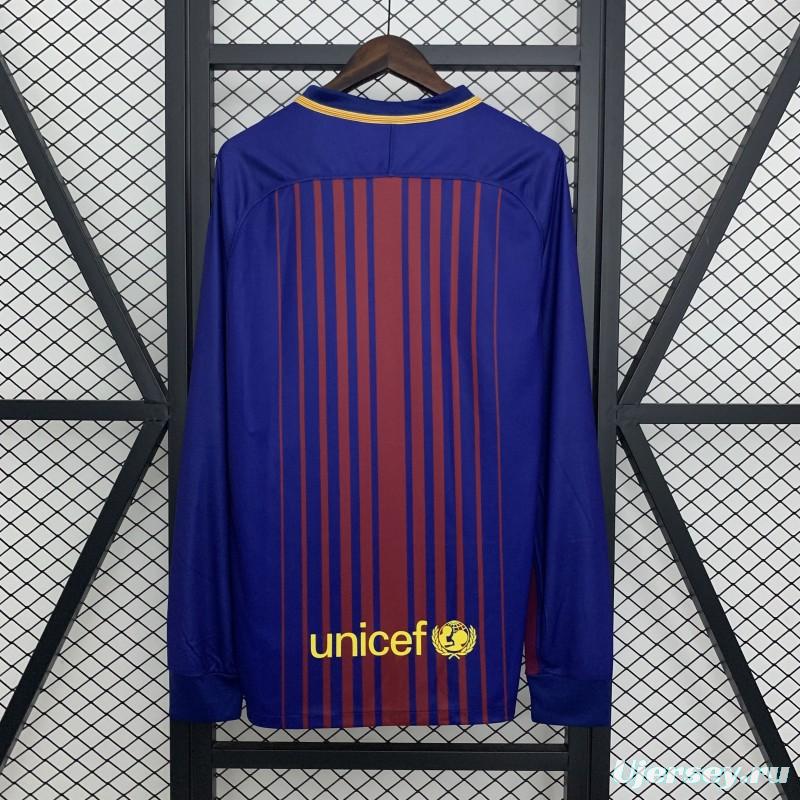 17/18 Retro Barcelona Home Jersey