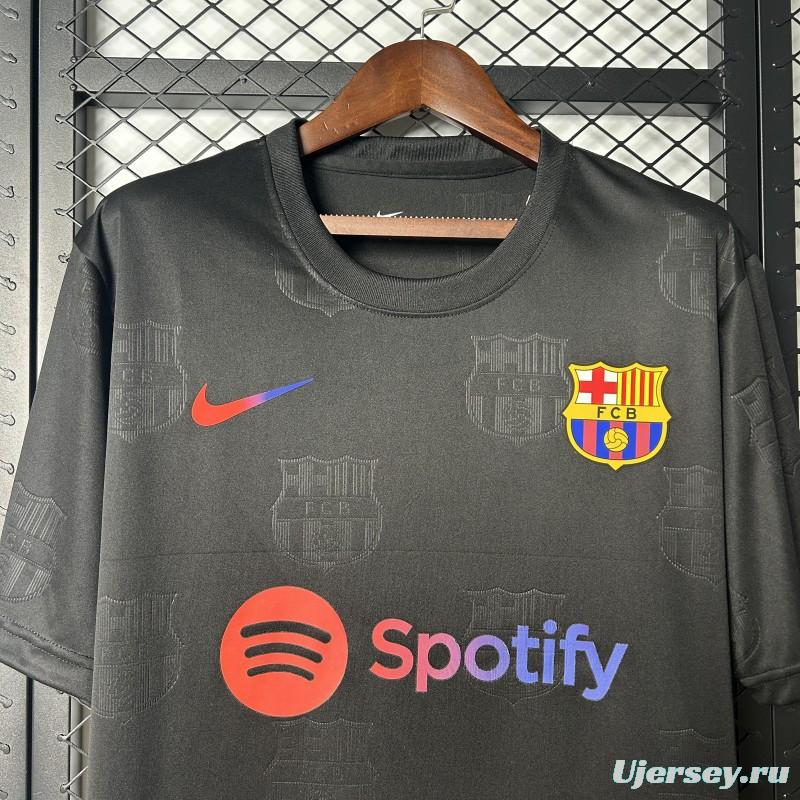 25/26 FC Barcelona Black with Spotify Logo Jersey