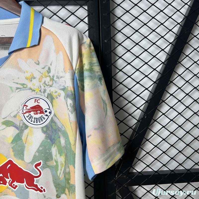 25/26 RB Salzburg White with Floral Pattern Jersey