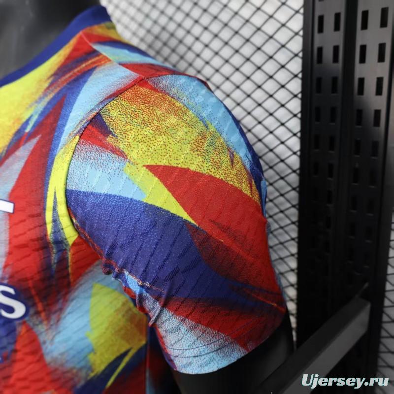 Player Version 25/26 Arsenal Multicolor Abstract Art Pattern Jersey