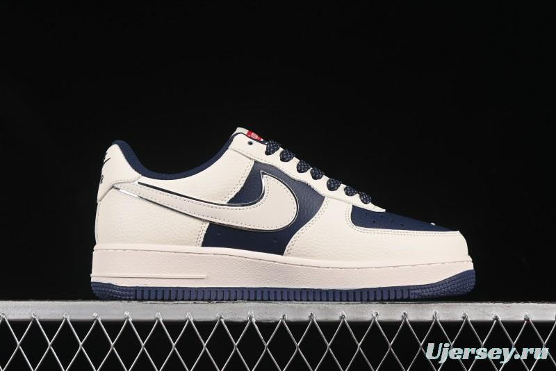 Nike Air Force 1 '07 Low Supreme Collaboration Light Blue Edge Casual Sneakers - HH7518-057
