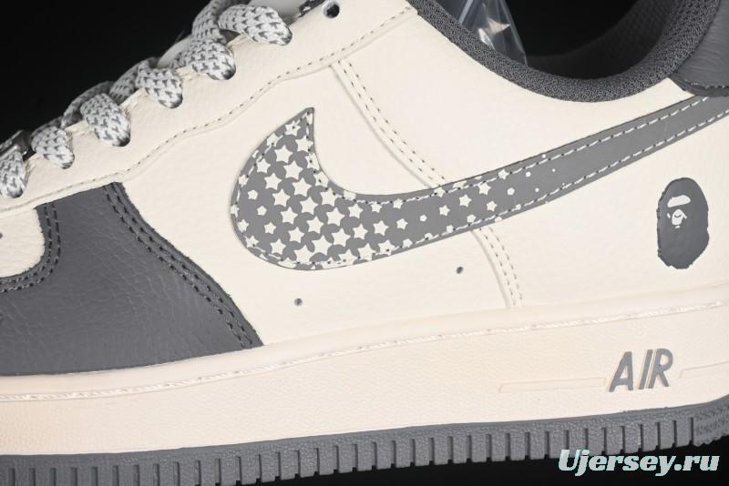 Nike Air Force 1 '07 Low Bape Collaboration Star Swoosh Casual Sneakers - XS1958-570