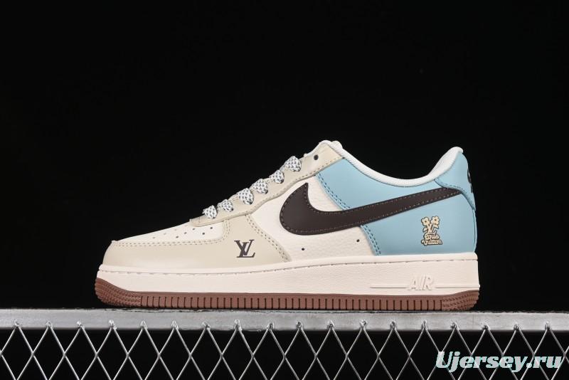 Nike Air Force 1 '07 Low LV Collaboration Summer Blue Casual Sneakers - JJ2508-702